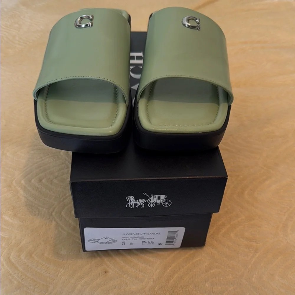 Coach Florence Leather Sandal - Picture 7 of 8